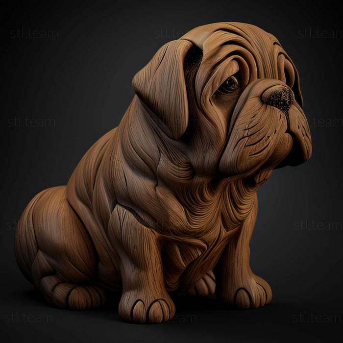 3D model Wetterhoon dog (STL)